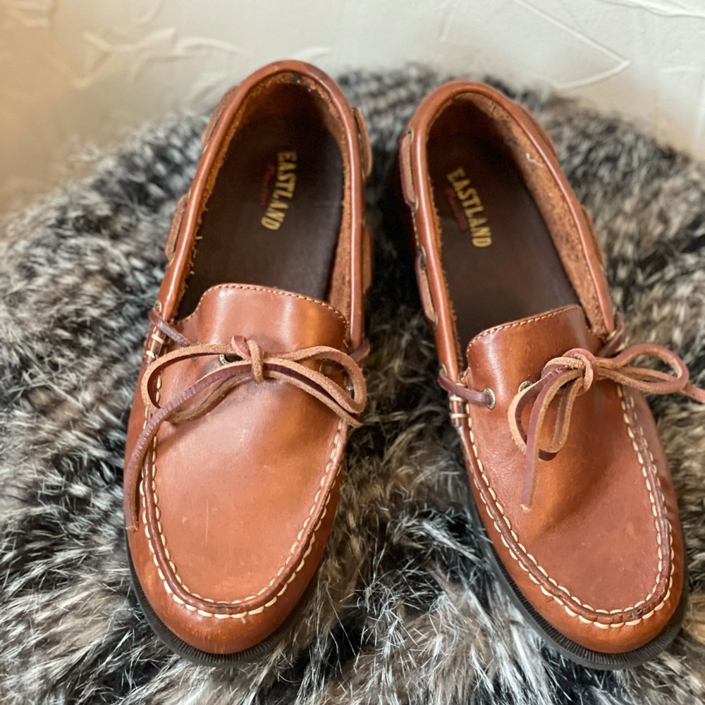 Eastland Camp Brown Leather Loafers